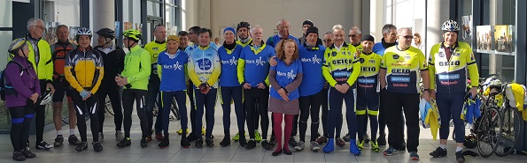 illustration 19 mars 2019 : Près de 80 cyclistes se sont mobilisés pour Mars bleu de Vienne à Bourgoin