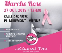 illustration RDV le dimanche 27 octobre 2019, salle des fêtes de Vienne pour Octobre Rose