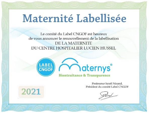 illustration Nous sommes heureux d’annoncer que le label MATERNYS de notre Maternité est reconduit